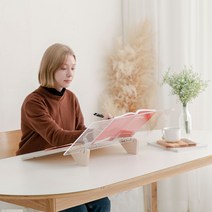 각도조절 아크릴단독서대 원목 책 노트북 받침대 필기대 북스탠드, 각도자유조절A1