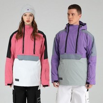 스키복 보드복 남자 여자 공용 이월 남녀공용 스키 재킷 및 스노보드 탑스 방풍 방수 색상 차단 겨울 재킷