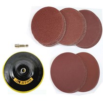 공구라면 ( 09RM ) 3인치 4인치 5인치 샌딩세트 샌딩기+어댑터+샌딩패드 #40 #80 #150 #400 #1200 각10장씩 총 50장, 선택3] 샌딩기5인치+어댑터+5인치샌딩패드(50장)