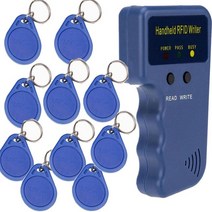 125KHz RFID 프로그래머 복사기 리더 라이터 ID 카드 복제기 및 키, 02 빨간, 1개