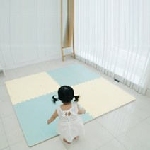 국산 두툼한 놀이방 퍼즐형 매트 층간소음방지, A타입(100x100x3cm)-크림 1장