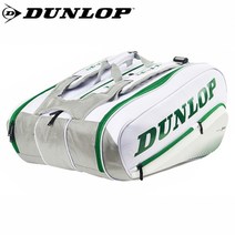 던롭 테니스가방 3단 써모 SX 퍼포먼스 12PK 10295156, 화이트 그린