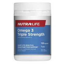 NutraLife 뉴트라라이프 오메가 3 트리플 스트렝스 무취 150캡슐 x2개