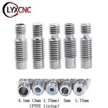테프론튜브 테프론 호스 5pcs 압출기 e3d v6 노즐 목 열 브레이크 hotend 1.753.0mm 필라멘트 ptfe 모든 금속 공급 튜브 파이프 3d 프린터 점적테이프, 3.0mm