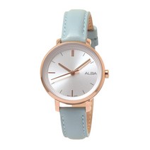[세이코 SEIKO ][세이코알바 ALBA] [무상AS 정품][삼정시계정품AS가능] 여성여자 학생 패션 가죽밴드 손목시계 AH8378X1