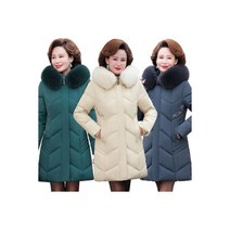 엄마옷 집업 경량외투 조끼 50대60대 중년용우먼 웰론, 여성롱패딩 웰론 후드 점퍼 빅사이즈 엄마옷 코트 50대