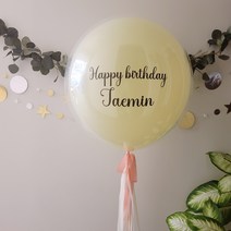 레터링풍선 완제품 당일제작 헬륨 생일 칠순 환갑 백일 결혼 첫돌 생신 프로포즈 이벤트 할로윈 크리스마스 브라이덜샤워 풍선, 겹풍선(옐로우), 헬륨추가