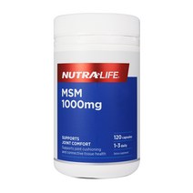 NUTRALIFE MSM 1000MG 뉴트라라이프 MSM 식이유황 120정, 1개