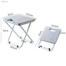 카운터의자 깡통의자 네일시술의자 원형수납스툴 스텝스툴 접이식 경량 휴대용 기차 의자 홈, 밝은 회색