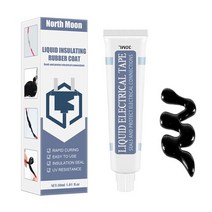 견고한 30ml 액체 절연 전선 케이블 실란트 접착제 2 개 빠른 건조 방수 램프 보드 페이스트, 02 1pc Black 30ml