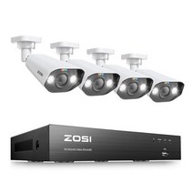 감시카메라 cctv 베이비 캠 ZOSI4K 슈퍼 HD PoE 비디오 감시 시스템 CH H2 + NVR 키트 Ip 비바람에 견디는 IP 카메라 야외 보안 CCTV 세트, CHINA_없음 | 8CH NVR 4Cameras