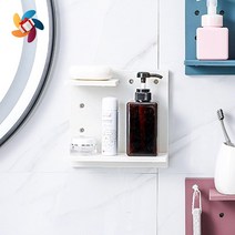 거실 포인트 컬러조합 블록 부착식 벽선반 시스템선반 욕실선반 세탁기선반