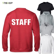 STAFF 스탭티 직원 알바 가게 유니폼 티셔츠 제작(라운드 맨투맨 후드)