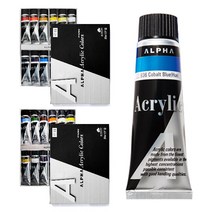 알파 아크릴물감 50ml 12색 A B