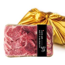 한우선물세트 1등급 명절 정육 소고기 선물세트 선물포장 추석 등심, 정육4구 선물세트(1.6kg)