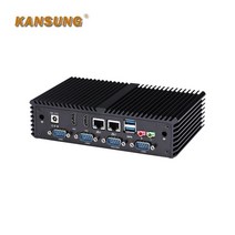 미니PC 팬리스 산업용 방화벽 마이크로 미니 PC 베어본 6 COM 셀러론 2955U 리눅스 우분투 서버 컴퓨터 듀얼 LAN 넷탑, [01] NO RAM NO SSD, [01] NO WIFI