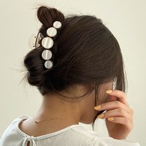키메라제이 자개 대형 올림머리 집게 헤어핀