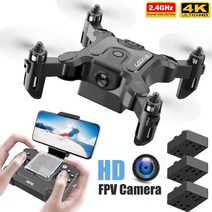 드론 무선 new mini drone v2 4k 1080p hd 카메라 wifi fpv air pressure height hold foldable quadcopter rc, 1080 카메라 3배터리