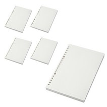 무인양품 MUJI 루즈 리프 A5 200매 5개 4547315265039
