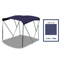 경제 3 활 BIMINI 1.3M-1.9M 25MM 알루미늄 튜브 캐노피 OCEANSOUTH 보트 커버 폴란드 STORAGESOCK 해양 요트 액세서리, 1.7m-1.9m Blue
