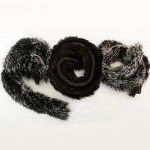 밍크 토끼 트리밍 천연 목도리 코트, 밍크트리밍, 밍크트리밍-No.05-레드(1y)