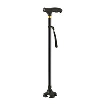 고급 노인 보행 지팡이 보조 스틱 효도 네발 LED, 네발지팡이B