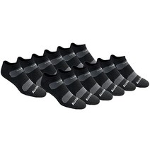 Saucony 남성용 빅사이즈 메시 컴포트 노 쇼 양말 블랙 베이직 (12 페어 S) 1315, Shoe Size 13-15, Charcoal Heather (6 Pairs)