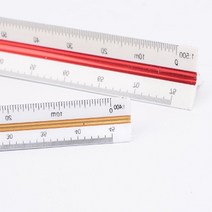 HY 삼각스케일자 고배율 저배율 제도용방안자 제도자, 15cm - 고배율