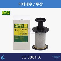 MANN 만필터 타타대우 두산 브리더필터 LC 5001 X 65.01804-7005 3584145 LC5001X