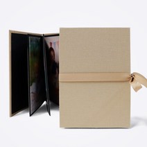 아코디언북 4x6 5x7 6x8 사진 포토앨범 북아트, 밀키베이지