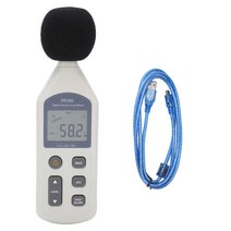 데시벨 측정기 HY1361 디지털 사운드 레벨 미터 휴대용 LCD 화면 USB 모니터 소음 레코더 30130dBA, 단일옵션, 한개옵션1