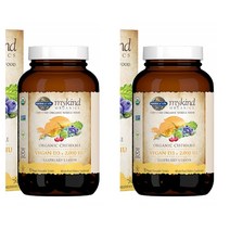 Garden of Life mykind Organic Vitamin D3 2000IU 가든오브라이프 마이카인드 비타민 라즈베리 레몬 30츄어블 2팩, 1개