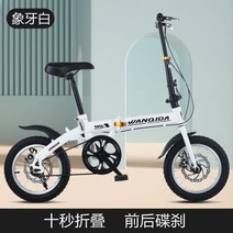 전기자전거 접이식전기자전거 전동자전거 배달 전기자전거지포스 pas전용전기자전거 전기자전거바구니 접이식 전기자전거추천, 14인치화이트싱글스피드디스크브레이크, 12인치