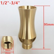 1/2 3/4 1 1.5 황동 스테인레스 캐스케이드 워터 분수 노즐 Sray Head Pond, 1l2 x 3l4 (Brass)