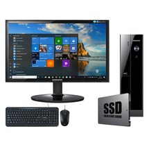 삼성 중고 본체 컴퓨터 모니터 PC 풀세트 SSD 윈10 사무용 인강용 DB400S2A i5 8G SSD240 Win10 24인치 LED 키보드마우스, HDD500G 추가, 삼성 DB400S2A 컴퓨터 세트
