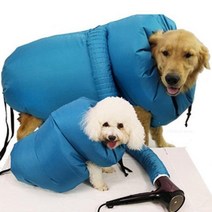 고양이 드라이룸 드라이기 강아지건조기 샤오미 애완 동물 건조 가방 접는 개 헤어 드라이어 상자 블로우 손질 불고 목욕 옷, 파란+XXL (33-55kg)