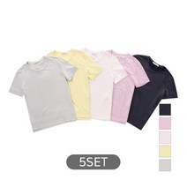 5종세트 샤이닝 반팔 티셔츠_M192006A_SET