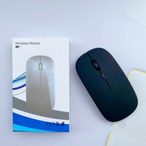 PC 태블릿 무선 마우스 아이패드 에어/삼성 탭/화웨이/샤오미 안드로이드 전화 마우스 윈도우 배터리 무음 마우스 광학, 01 black, 한개옵션1