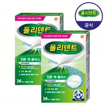폴리덴트 5분 퀵 의치 36정x2박스, 없음, 36정
