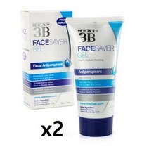 neat3b 니트 페이스 세이버젤 얼굴 땀억제제, 2팩, 50ml