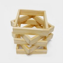 유아 건축물 놀이교구 원목카프라 100 입체쌓기놀이 엄마표놀이 조카선물 4삷가베 카프라활용 3살가베