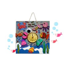 어린이 문화센터 복지교육 벽시계만들기 집콕놀이키트 아동미술 퍼포먼스미술 소근육