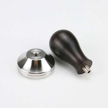 커피 디스트리뷰터 탬퍼 나무 에스프레소 파우더 해머 스테인레스 스틸 바리 스타 도구, 아프리카 검은 나무, 58.35mm