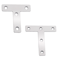 10P T자형 평철 꺽쇠 경첩 철물 연결 코너 코너철, 사이즈, 80mm