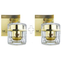 [특별 공급 1+1] 앙주 프리미엄 스네일 크림 리페어 50ml 2개 + 사은품 : 알로에 폼 클렌징 130ml/ 달팽이 점액 함유 피부탄력 미백 및 주름개선
