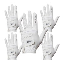 지맥스 프리조이 남자 왼손 오른손 연습 골프장갑 5장 남성 사이즈 추천 묶음 세트 싸게파는곳 골프용품, 화이트