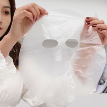 새로이 일회용 비닐 마스크 페이스 팩 보습 투명 얼굴 커버 세트, 500매