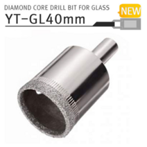 다이아몬드 코아드릴 비트 GL 40mm 유리 타일 홀쏘