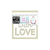 Momenta Made with Love Adhesive Fabric Stencil, 1