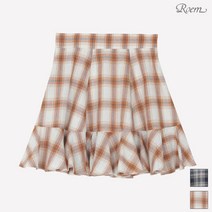 로엠 BYROEM 초코케익 밑단 프릴 스커트 RMWH937Y13